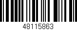 Código de barras (EAN, GTIN, SKU, ISBN): '48115863'