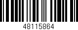 Código de barras (EAN, GTIN, SKU, ISBN): '48115864'