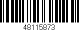 Código de barras (EAN, GTIN, SKU, ISBN): '48115873'