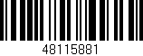 Código de barras (EAN, GTIN, SKU, ISBN): '48115881'