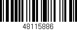 Código de barras (EAN, GTIN, SKU, ISBN): '48115886'