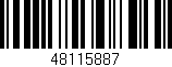 Código de barras (EAN, GTIN, SKU, ISBN): '48115887'