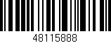 Código de barras (EAN, GTIN, SKU, ISBN): '48115888'