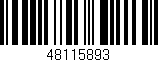 Código de barras (EAN, GTIN, SKU, ISBN): '48115893'