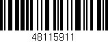 Código de barras (EAN, GTIN, SKU, ISBN): '48115911'