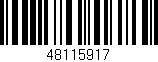 Código de barras (EAN, GTIN, SKU, ISBN): '48115917'