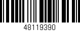 Código de barras (EAN, GTIN, SKU, ISBN): '48119390'