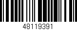 Código de barras (EAN, GTIN, SKU, ISBN): '48119391'