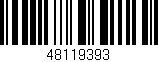 Código de barras (EAN, GTIN, SKU, ISBN): '48119393'