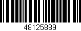 Código de barras (EAN, GTIN, SKU, ISBN): '48125889'