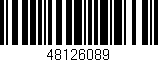 Código de barras (EAN, GTIN, SKU, ISBN): '48126089'