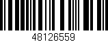 Código de barras (EAN, GTIN, SKU, ISBN): '48126559'