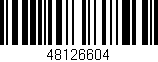 Código de barras (EAN, GTIN, SKU, ISBN): '48126604'