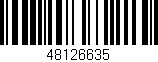 Código de barras (EAN, GTIN, SKU, ISBN): '48126635'