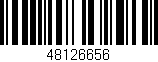 Código de barras (EAN, GTIN, SKU, ISBN): '48126656'