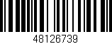 Código de barras (EAN, GTIN, SKU, ISBN): '48126739'