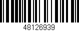 Código de barras (EAN, GTIN, SKU, ISBN): '48126939'