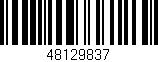 Código de barras (EAN, GTIN, SKU, ISBN): '48129837'