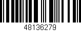 Código de barras (EAN, GTIN, SKU, ISBN): '48136279'