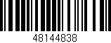 Código de barras (EAN, GTIN, SKU, ISBN): '48144838'