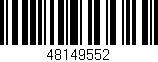Código de barras (EAN, GTIN, SKU, ISBN): '48149552'