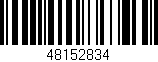 Código de barras (EAN, GTIN, SKU, ISBN): '48152834'
