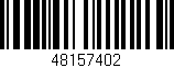 Código de barras (EAN, GTIN, SKU, ISBN): '48157402'