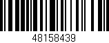 Código de barras (EAN, GTIN, SKU, ISBN): '48158439'
