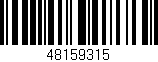 Código de barras (EAN, GTIN, SKU, ISBN): '48159315'