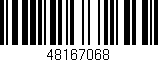 Código de barras (EAN, GTIN, SKU, ISBN): '48167068'