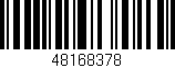 Código de barras (EAN, GTIN, SKU, ISBN): '48168378'