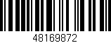 Código de barras (EAN, GTIN, SKU, ISBN): '48169872'