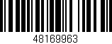 Código de barras (EAN, GTIN, SKU, ISBN): '48169963'