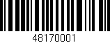 Código de barras (EAN, GTIN, SKU, ISBN): '48170001'