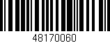 Código de barras (EAN, GTIN, SKU, ISBN): '48170060'