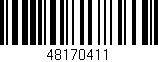 Código de barras (EAN, GTIN, SKU, ISBN): '48170411'