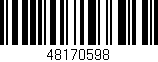 Código de barras (EAN, GTIN, SKU, ISBN): '48170598'