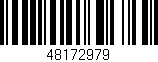 Código de barras (EAN, GTIN, SKU, ISBN): '48172979'