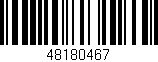 Código de barras (EAN, GTIN, SKU, ISBN): '48180467'