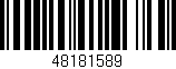 Código de barras (EAN, GTIN, SKU, ISBN): '48181589'