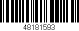 Código de barras (EAN, GTIN, SKU, ISBN): '48181593'