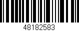 Código de barras (EAN, GTIN, SKU, ISBN): '48182583'
