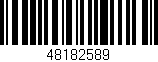 Código de barras (EAN, GTIN, SKU, ISBN): '48182589'