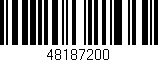 Código de barras (EAN, GTIN, SKU, ISBN): '48187200'