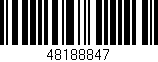 Código de barras (EAN, GTIN, SKU, ISBN): '48188847'