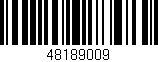 Código de barras (EAN, GTIN, SKU, ISBN): '48189009'