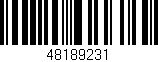 Código de barras (EAN, GTIN, SKU, ISBN): '48189231'