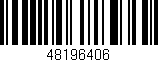 Código de barras (EAN, GTIN, SKU, ISBN): '48196406'