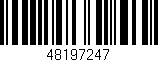Código de barras (EAN, GTIN, SKU, ISBN): '48197247'