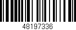 Código de barras (EAN, GTIN, SKU, ISBN): '48197336'